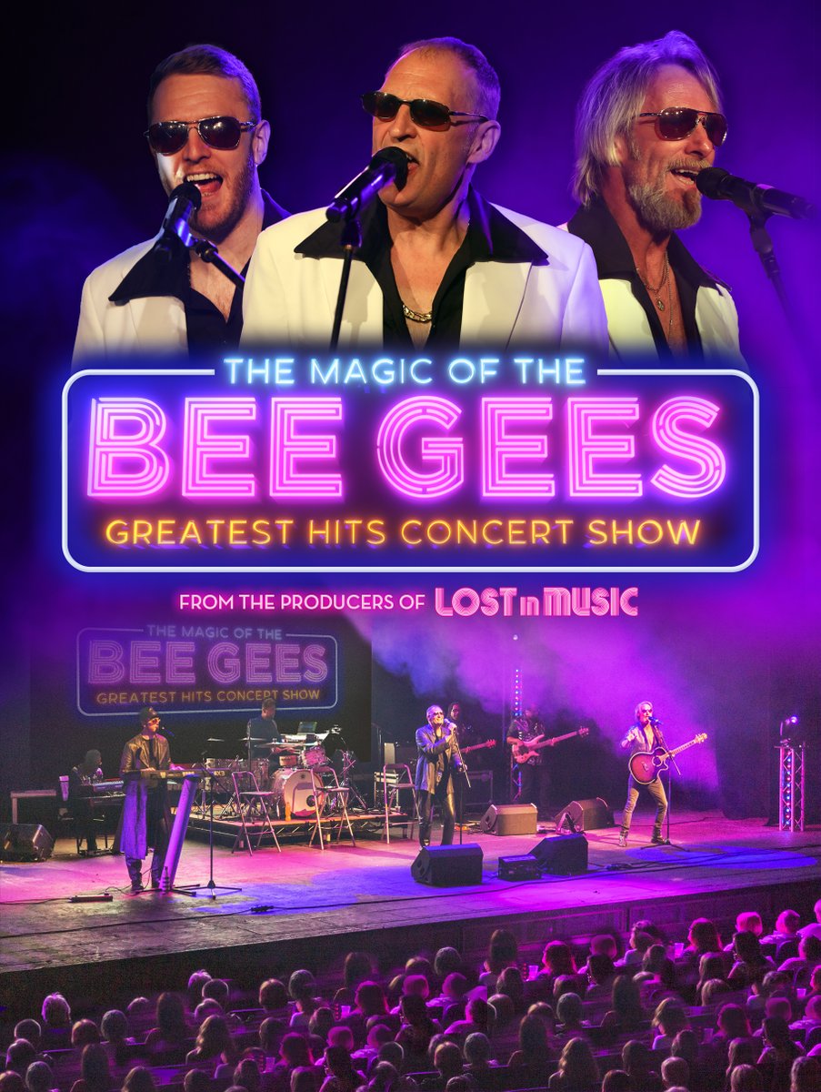 🎤The Magic Of The Bee Gees 📆10 February | 19:30 🎟tinyurl.com/536ptvw3 It’s time to put on your dancing shoes, for the night out of the year you have been waiting for, as we celebrate the songs of music royalty, the Bee Gees.