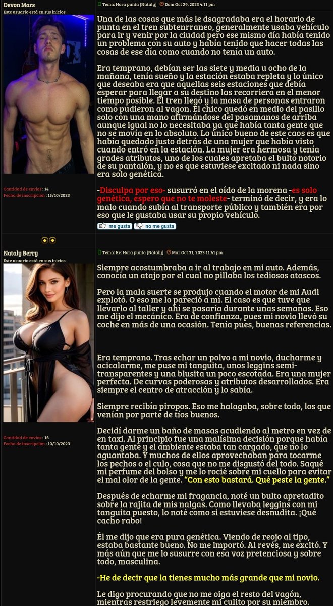 ErasForo's tweet image. Hora punta en el Metro. Todos apretados. Qué puede salir mal? ;) 

Si queréis rolear historias como estas, registraros en ERAS DEL MUNDO. Hay rol de calidad!!

#rol #sexrol #erasdelmundo #foroerasdelmundo #rolforos #forosderol 

erasdelmundo.foroactivo.com/t4515-hora-pun…