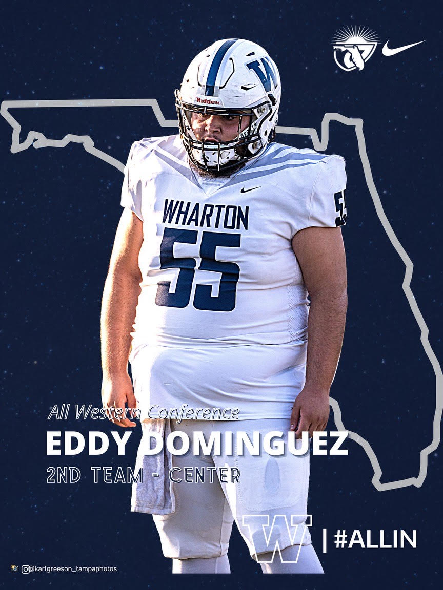 Congrats to 2024 C <a href="/EddyDom55/">Eddy Dominguez</a> 
5'11'' 300lbs   
Hudl:hudl.com/profile/148976…
<a href="/RecruittheW/">Wharton High School Football College Recruiting</a>
<a href="/Coach_Baham/">Robert Baham Jr.</a>