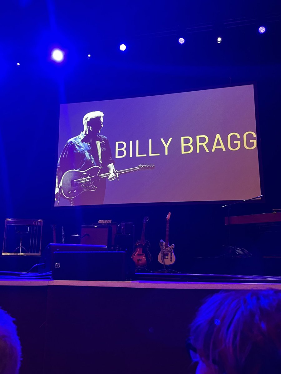 At Billy Bragg tonight. Keep faith my friends ❤️👍🙏😊