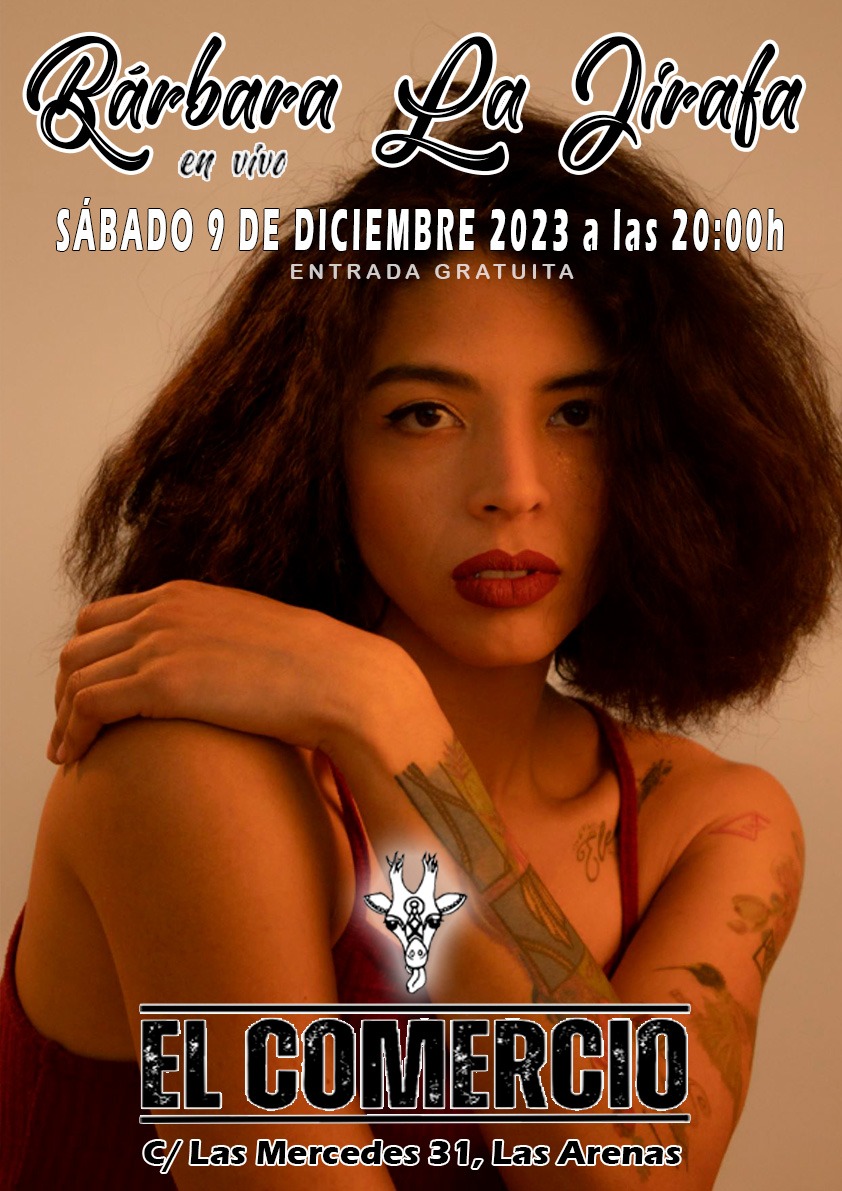 BarbaraJirafa's tweet photo. Buenas noches mi gente! 
La noticia más esperada para mi, a las 20HR del 9 de #Diciembre en el @barcomercio saldrá a la luz mi pequeño álbum de 6 canciones feat @ukelab El bar queda en #LasArenas #estacionareeta C. las Mercedes Kalea, 31, 48930 Getxo, Biscay NOS VEMOS! Y GRACIAS https://t.co/lHNnGcfKKT