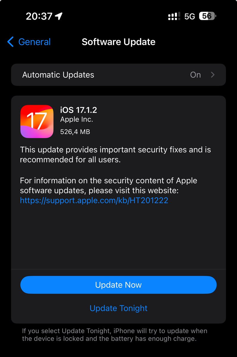 Update time 🤗
#iOS 17.1.2