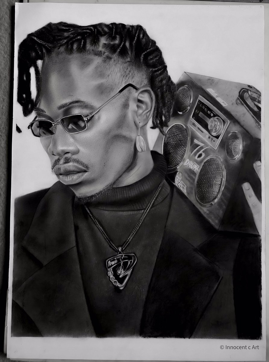 My final shoot drawing of my favorite rapper <a href="/76Drums/">76 Drums</a> 
Have you  listern to a new song Big machine 
❤️pure talent