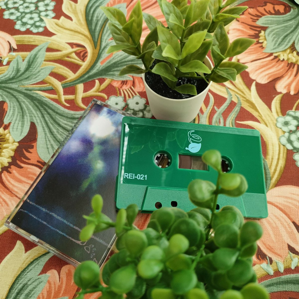 Hidden amongst the foliage, we find the inaugural tape release by Ｄ３Ｊ△ Ｒ３▽３ＲＩ３Ｓ. 🍃
Intriguingly contemplative Dreamtone that holds up even when intently listening. While shrouded in mystery, this is clearly a deeply personal release with a story to unravel.