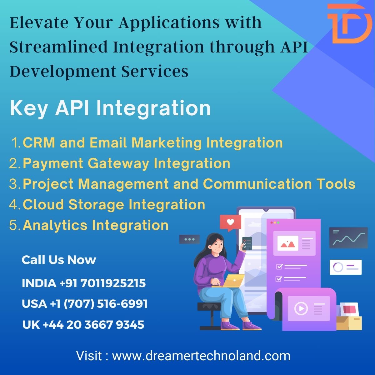 dreamertechland's tweet image. Connecting the Dots: Seamlessly merging functionalities and unleashing potential through API Integration.
For more information visit:lnkd.in/eK6TrGym
#APIIntegrationSimplified #TechIntegration #SeamlessFunctionality #InnovationInCode #ConnectedSystems #APIEcosystem