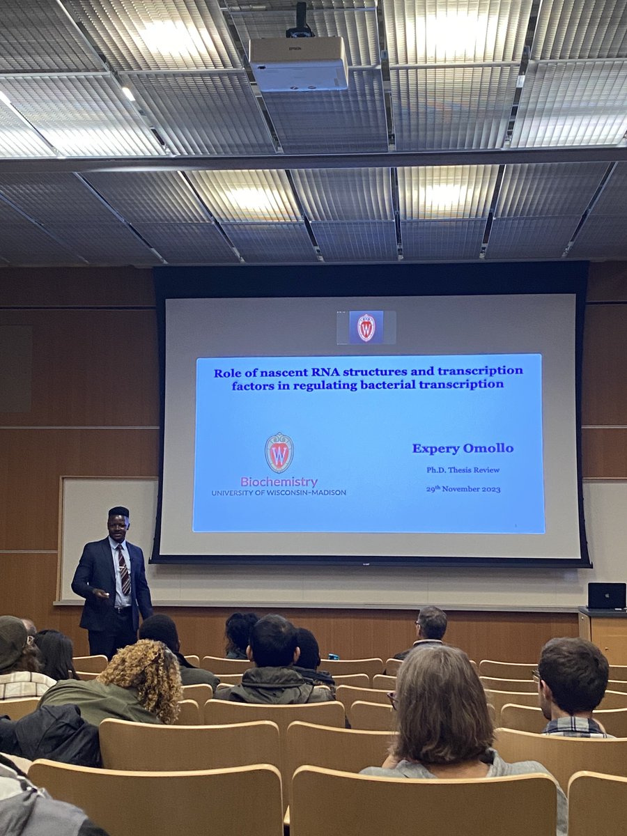 A huge congrats to the new Dr. Expery Omollo, who successfully defended his thesis yesterday! We hope your future holds more elongation than termination! 🧬<a href="/expery_/">Expery Omollo, PhD</a>