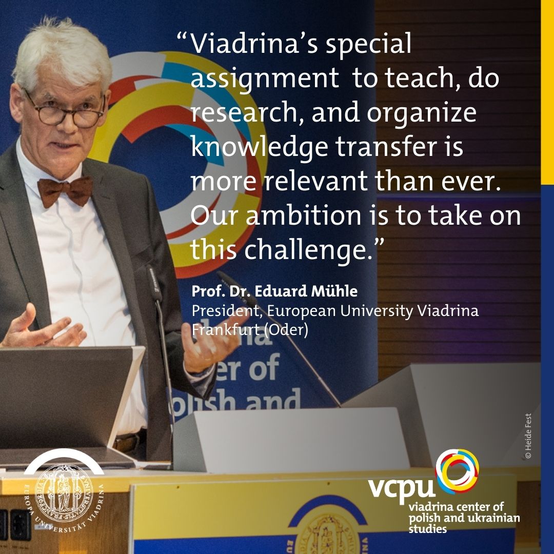 viadrina's tweet photo. Today, the #Viadrina Center of Polish and Ukrainian Studies (#VCPU) was officially opened. The transfer of knowledge about #Poland and #Ukraine underlines the special role of the Viadrina for the center. @dpawlos @mwfk @pol_int_org @UAM_Poznan @LeibnizGWZO @ZOiS_Berlin https://t.co/sRWhKTJYas