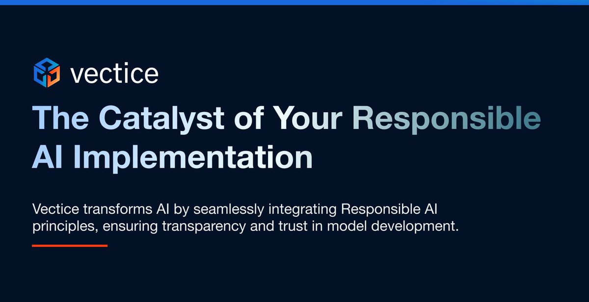 Responsible AI is essential! Vectice is the platform catalyzing responsible model development 🤝 

✅ Streamline responsible model development.
✅ Auto-documentation, best practices, collaboration.
✅ 25% faster model development

No overhead. Discover how blog.vectice.com/vectice-the-ca…