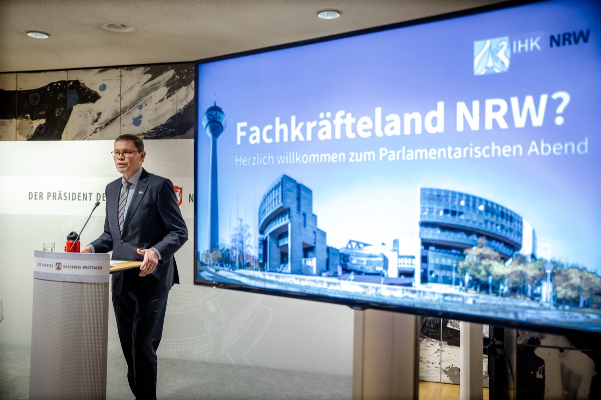 #Fachkräfteland #NRW? Diese Frage wurde beim gestrigen parlamentarischen Abend von <a href="/IHK_NRW/">IHK NRW</a> mit rund 300 Teilnehmenden aus Politik, Bildung und Wirtschaft im <a href="/Landtag_NRW/">Landtag NRW</a> diskutiert. Weitere Infos unter: linkedin.com/feed/update/ur…