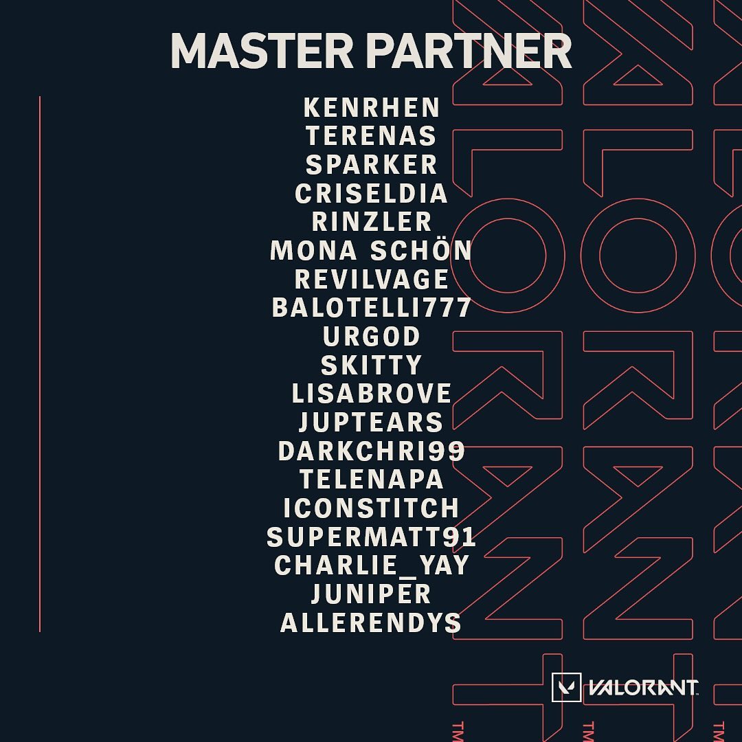 Rank up nel Riot Partner Program! ⬆️
Congratulazioni ai nostri nuovi Master Partner ❤️‍🔥
GG WP 👊