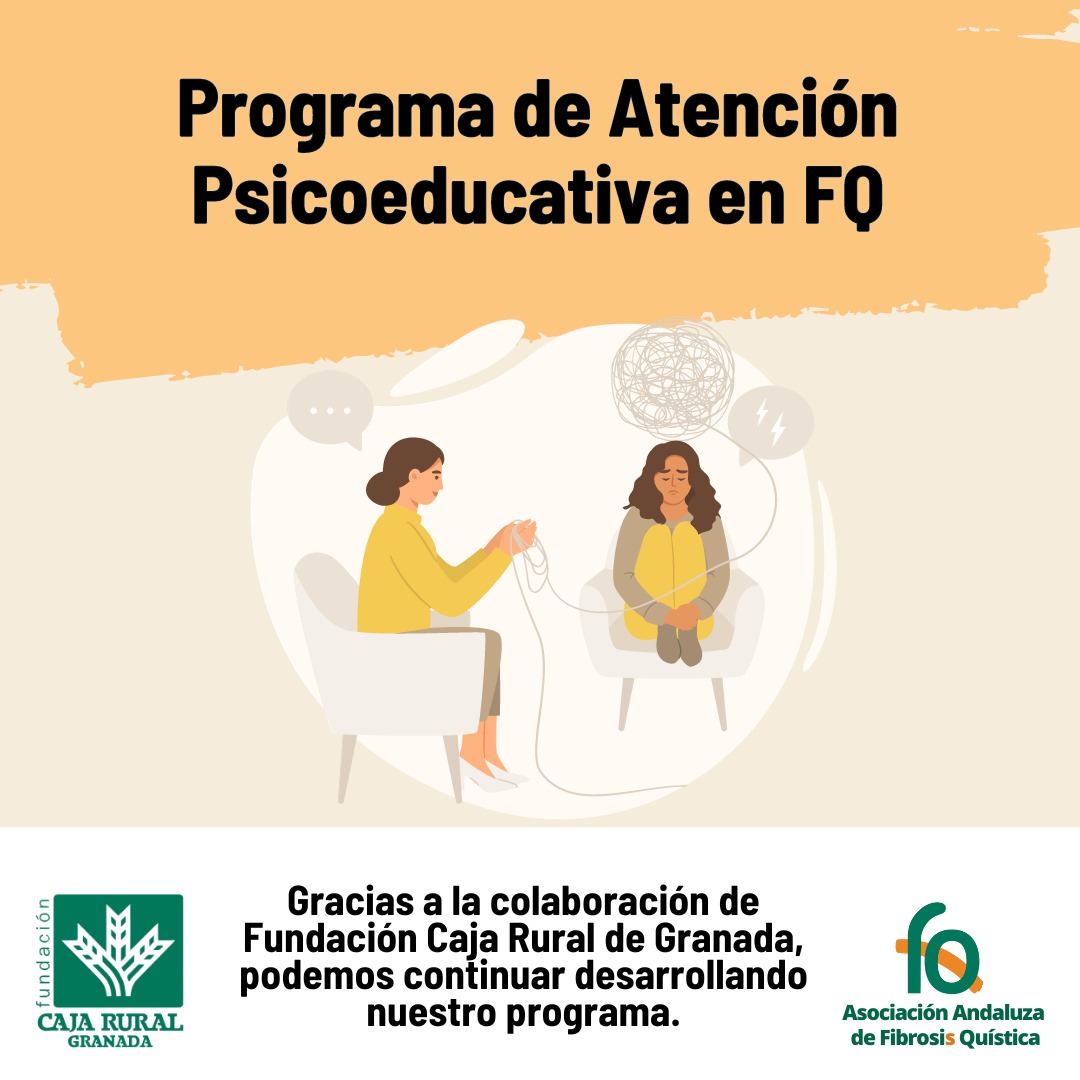 FQ_Andalucia's tweet photo. Gracias a la colaboración de #FundaciónCajaRuraldeGranada, podemos continuar desarrollando nuestro Programa de Atención Psicoeducativa en FQ, proporcionando y mejorando la calidad de vida de más de 1000 personas.

Nuestro más sincero agradecimiento 🙏🧡

#FQ #FibrosisQuística https://t.co/Ea9qGJB4Gc