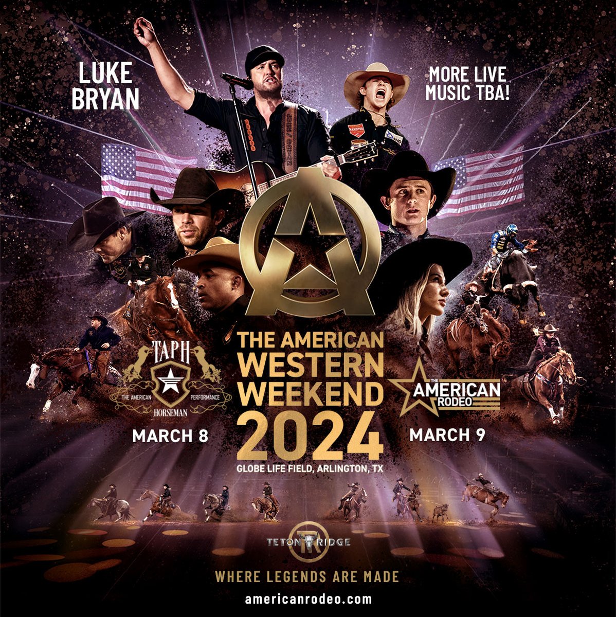 Arlington, TX! I’m headlining Friday Night of the American Western Weekend 2024 at <a href="/GlobeLifeField/">Globe Life Field</a> on March 8th! Tickets on sale Dec 6: globelifefield.com/event/the-amer…
