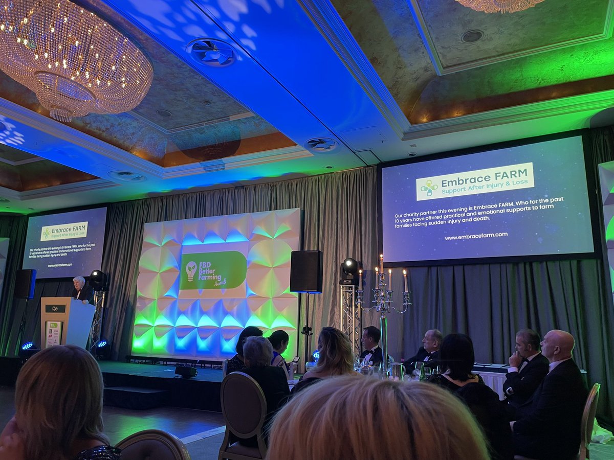 We are delighted to be the #charitypartner for the @Better_Farming awards tonight. Thank you to everyone for their support to our charity tonight @fbd_ie @CormacTagging @AbpFoods @KerrygoldIRL @Agri_InsiderIRL @wearegerminal @AHVint @Herdwatch @KPMG @AgTechIreland @FRS_Network