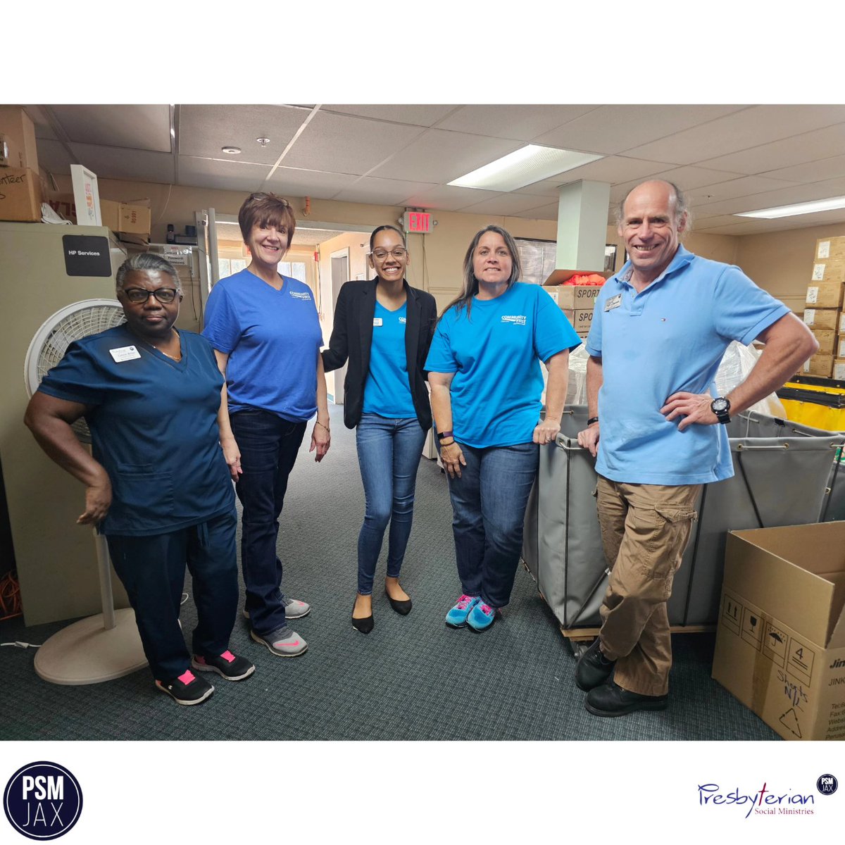 PSMJAX's tweet image. Thank you to this awesome team of volunteers from @CommFirstCU for giving their time to sorting items that will later be given to those in need in the community. We love our volunteers 🤩

#PSMJax #Volunteers #CommunityFirstCreditUnion #Community #Support #Nonprofit
