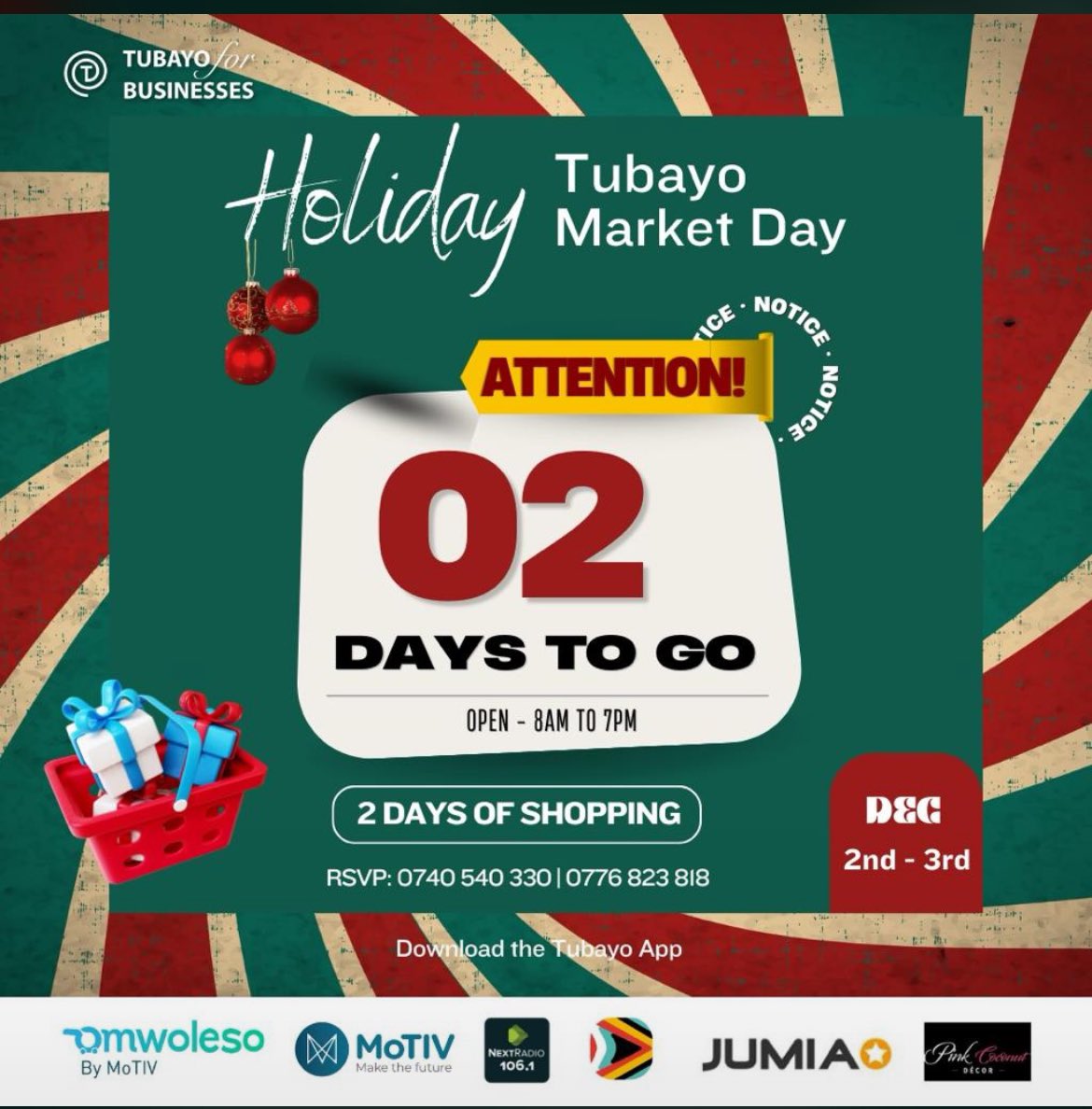 Liammmu's tweet photo. Hey beautiful people! Let us experience the pulse of ambition and creativity @Tubayomarketday Happening on 2nd &amp; 3rd of December @MotivUG !
Celebrate the ingenuity of young minds shaping tomorrow's world. Later on the 3rd we shall be attending Sweetsundays🔥 
#tubayomarketday https://t.co/YTpJ8epfoo