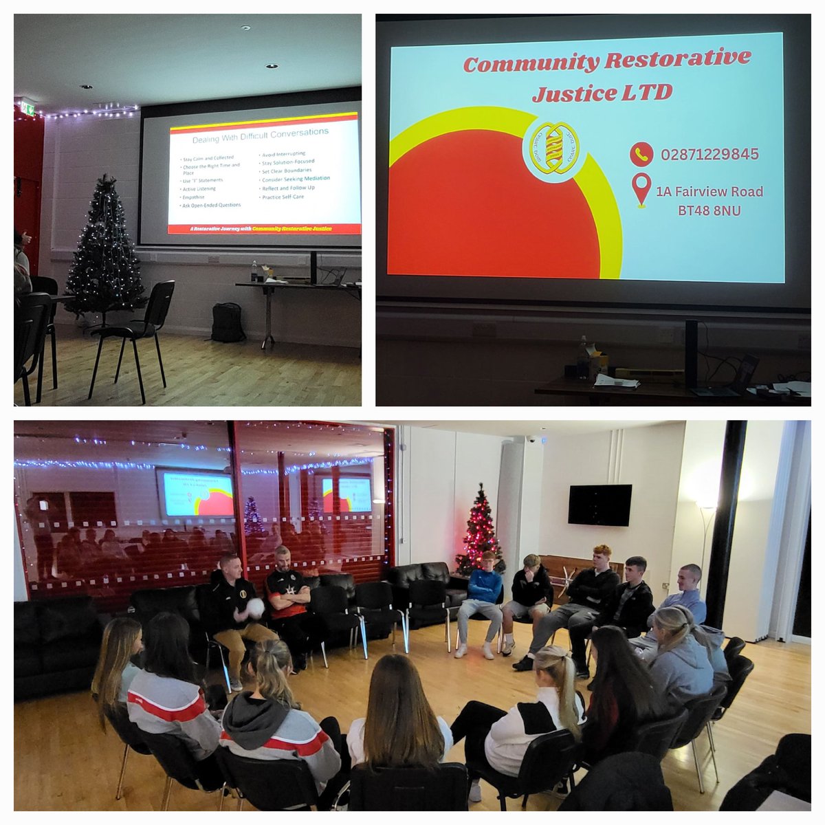 Community Restorative Justice Derry (@crjderry) on Twitter photo Our 2nd session delivering Restorative Languages workshop <a href="/SeanDolans/">Seán Dolans GAC</a> GAA club. Implementing #RestorativeCircles at the club and skills to improve understanding & empathy among the members. Thanks for having us in & letting us be part of your Restorative Journey 🤝 Our 2nd session delivering Restorative Languages workshop <a href="/SeanDolans/">Seán Dolans GAC</a> GAA club. Implementing #RestorativeCircles at the club and skills to improve understanding & empathy among the members. Thanks for having us in & letting us be part of your Restorative Journey 🤝