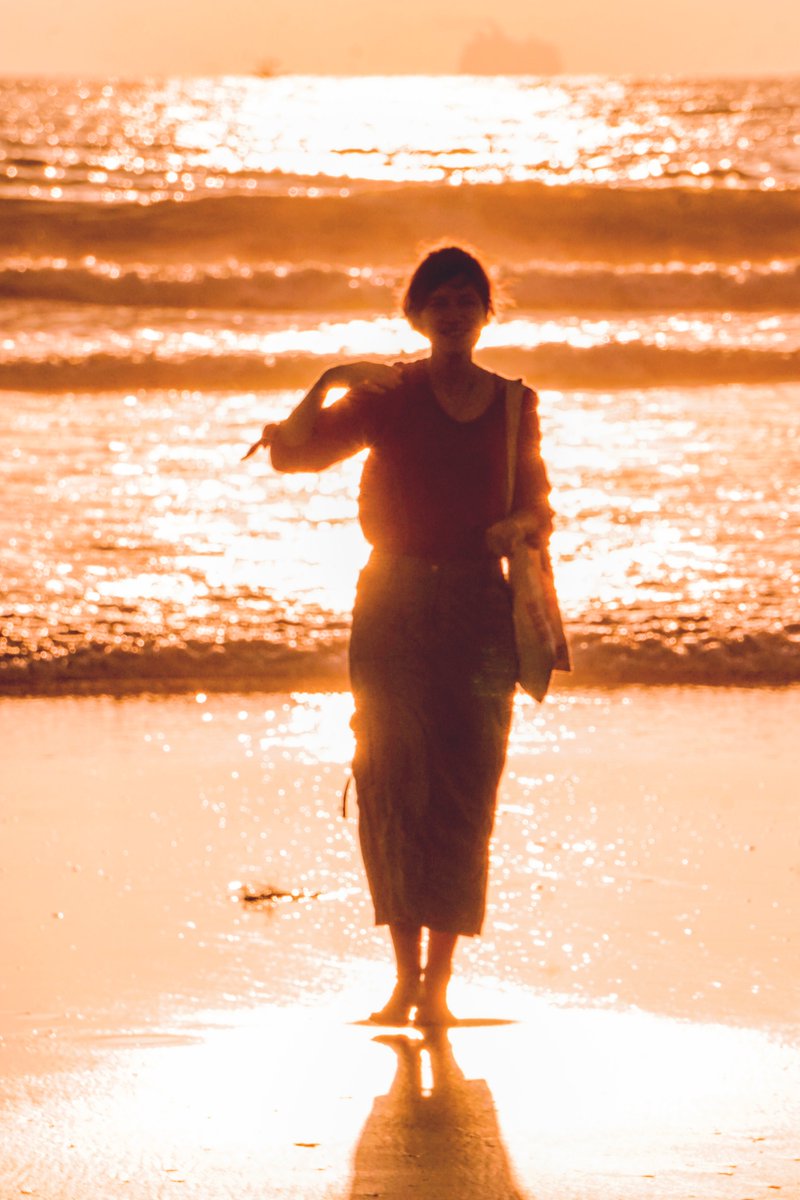 Sunset at the beach.