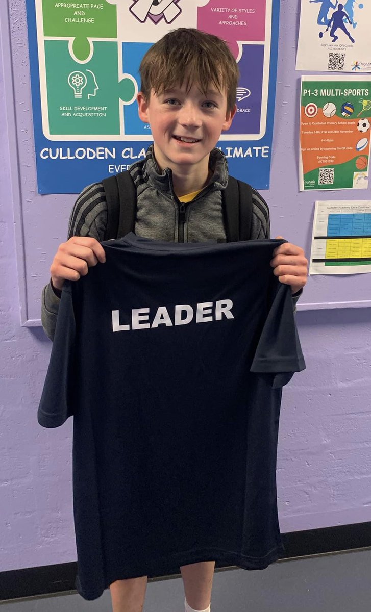 Congratulations!! First milestone reached by this #Youngleader @CullodenAcad Chuffed to bits with himself #rolemodel #leadership #Activeschools #itsallaboutthehoodie #HLHMakingLifeBetter