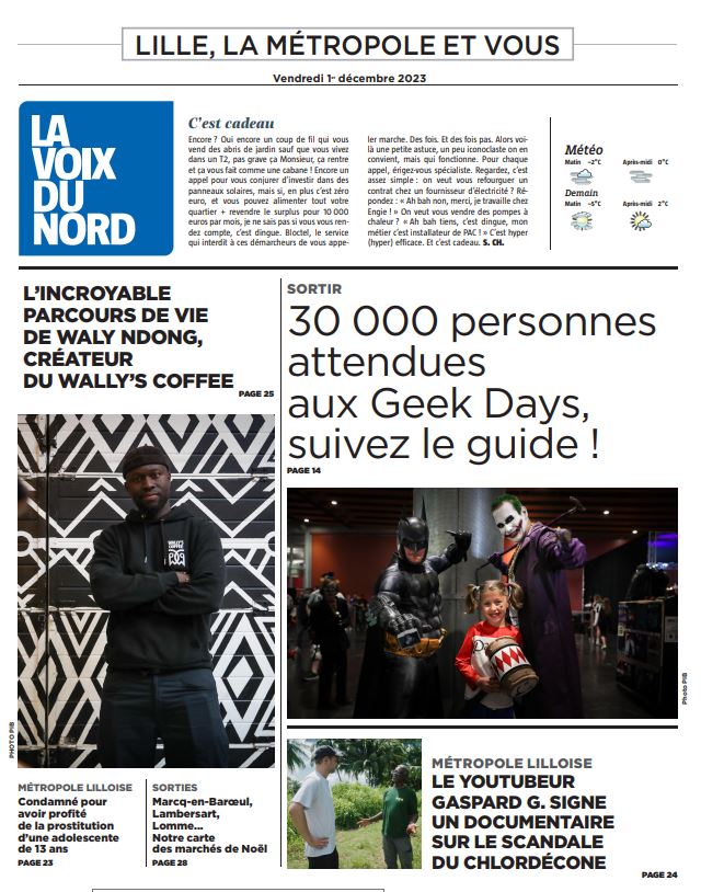 VDNLille's tweet image. Bonjour. Voici la Une de votre édition de la Métropole de Lille du jour.
Pour lire le journal en ligne, suivez le lien : journal.lavoix.com. Bonne journée !