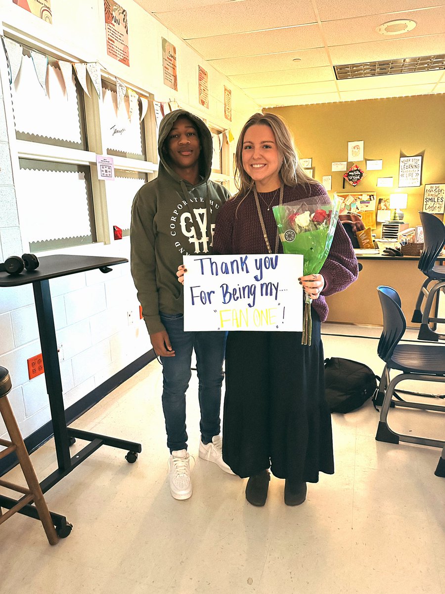 Honored and excited to be the fan one for my amazing students!! Can’t wait to cheer you on! 💙💛