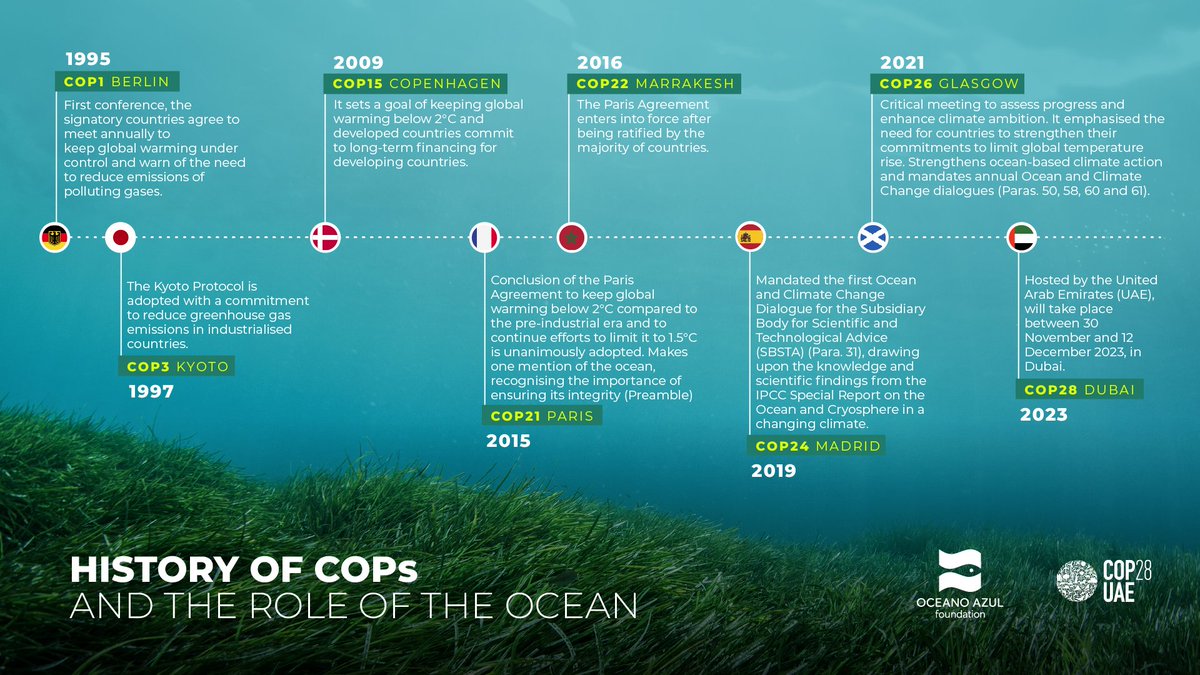 OceanoAzulF's tweet photo. Let #COP28 be remembered as the moment when the world came together to confront the climate crisis head-on. The topics of discussion - mitigation, adaptation, resilience, regeneration - demand a substantial increase in sustainable finance and investment dedicated to blue nature. https://t.co/Bs8dSeh9Do
