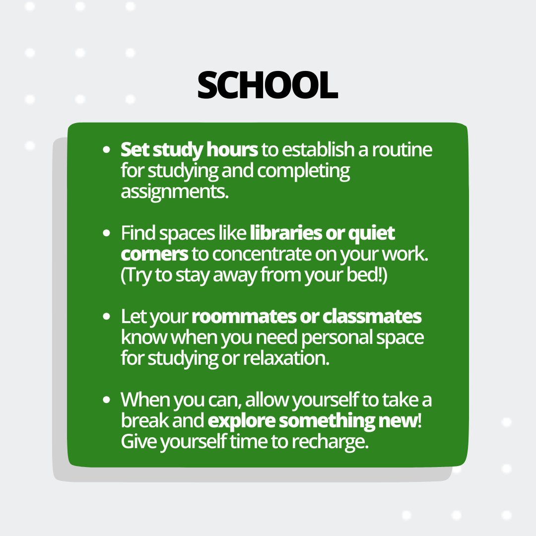 Learning to prioritize personal space in your career is vital for resetting &amp; giving your best, but we know this can be difficult. We've been there, &amp; we're still figuring it out at times. That’s why we put together small (but impactful!) ways for you to get started! 💚