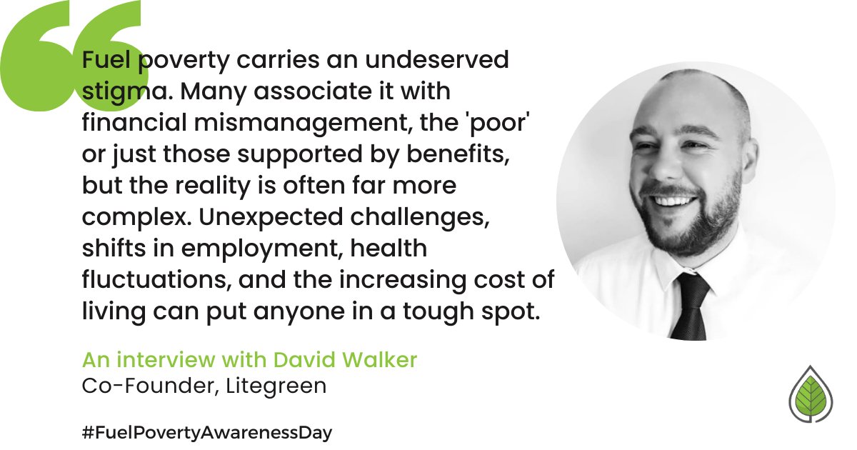 Our co-founder & energy specialist @David_at_Lg discusses his 15 years supporting families & homes for Fuel Poverty Awareness Day.🏡💚 Read the full interview in the link: ℹ️ litegreenltd.co.uk/fuelpovertyday #FuelPovertyAwarenessDay #nwaleshour #haltonhour #WREXHAM #northwales #energy