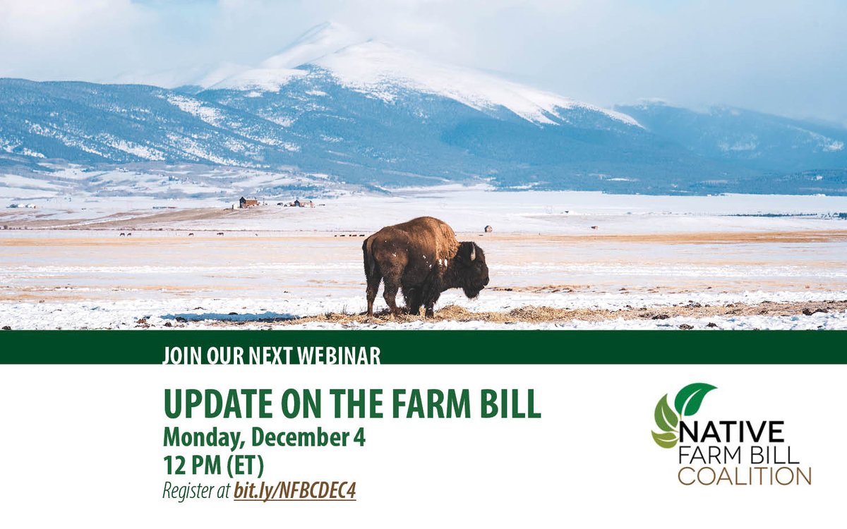 Native Farm Bill Coalition tweet media