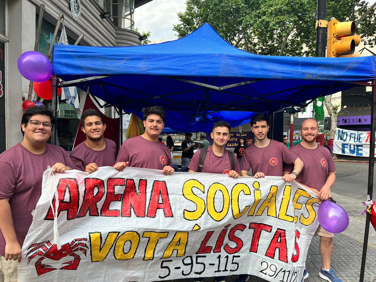Juan_Mandagaray's tweet photo. Luego de una larga pero linda jornada, con el equipo de @ArenaSociales logramos mantener los dos lugares en el Claustro de Facultad ♥️💜
Tengo el honor de haber sido elegido como claustrista por el orden estudiantil, el reformismo está más vivo que nunca en @fcsudelar! 🦀 https://t.co/txp6lHDdYE