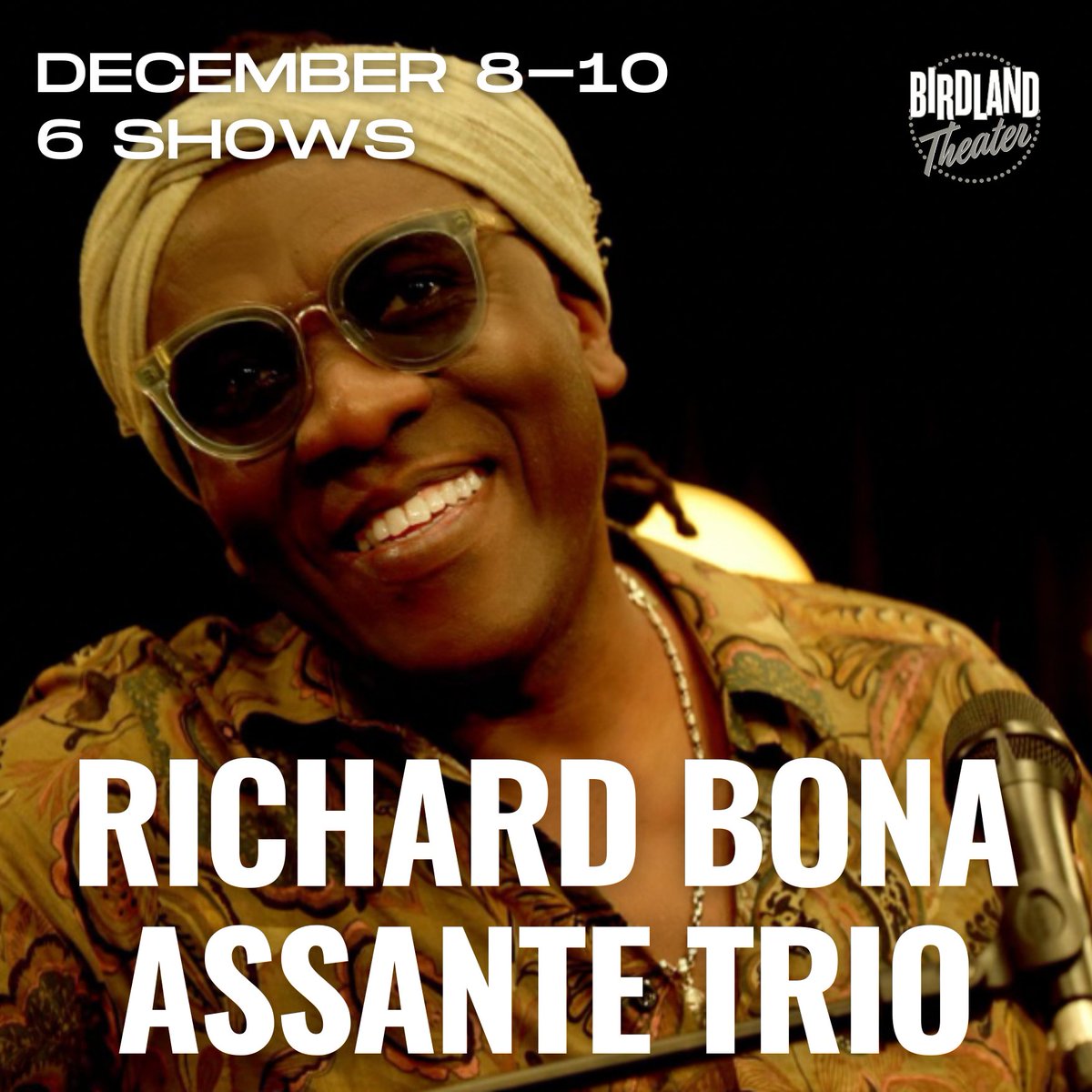 GRAMMY winning bassist Richard Bona Assante makes his debut at Birdland next weekend in the Theater!