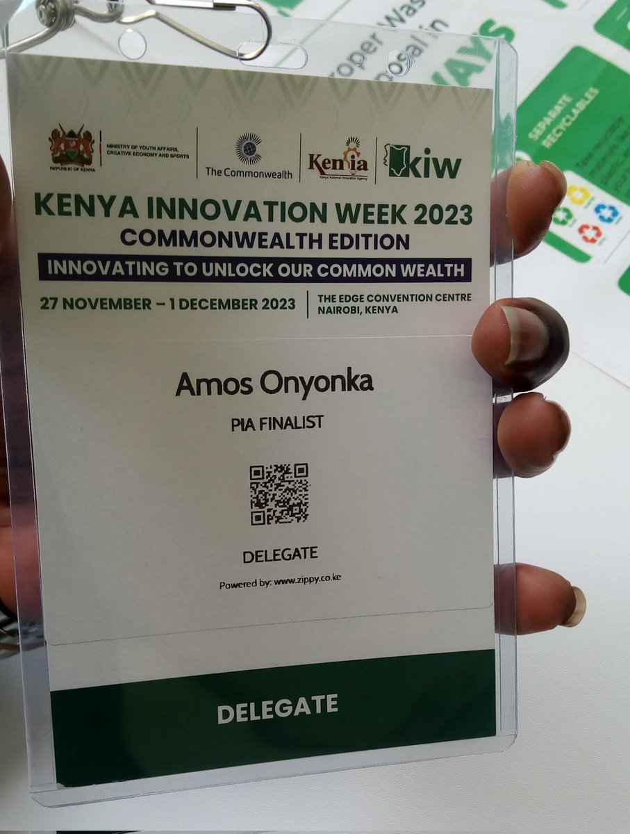 OnyonkaAmos's tweet image. #KIW2023CommonwealthEdition

Kenya Innovation Week 2023 Day 4 is wrapped and it has been excitement, learning, unlearning and motivation all over - Innovation at its core.
Innovating To Unlock Our Common Wealth.