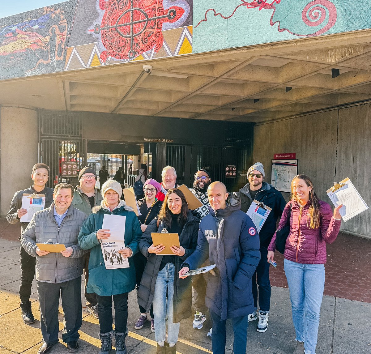 AARPLivable's tweet photo. The @aarplivable team spent part of their team retreat this week conducting a #WalkAudit using the popular @aarp Walk Audit Tool Kit and were lucky enough to have @mayormcginn from @americawalks with us to lead the walk! 🚶‍♂️👟 https://t.co/LEWxePxQYb