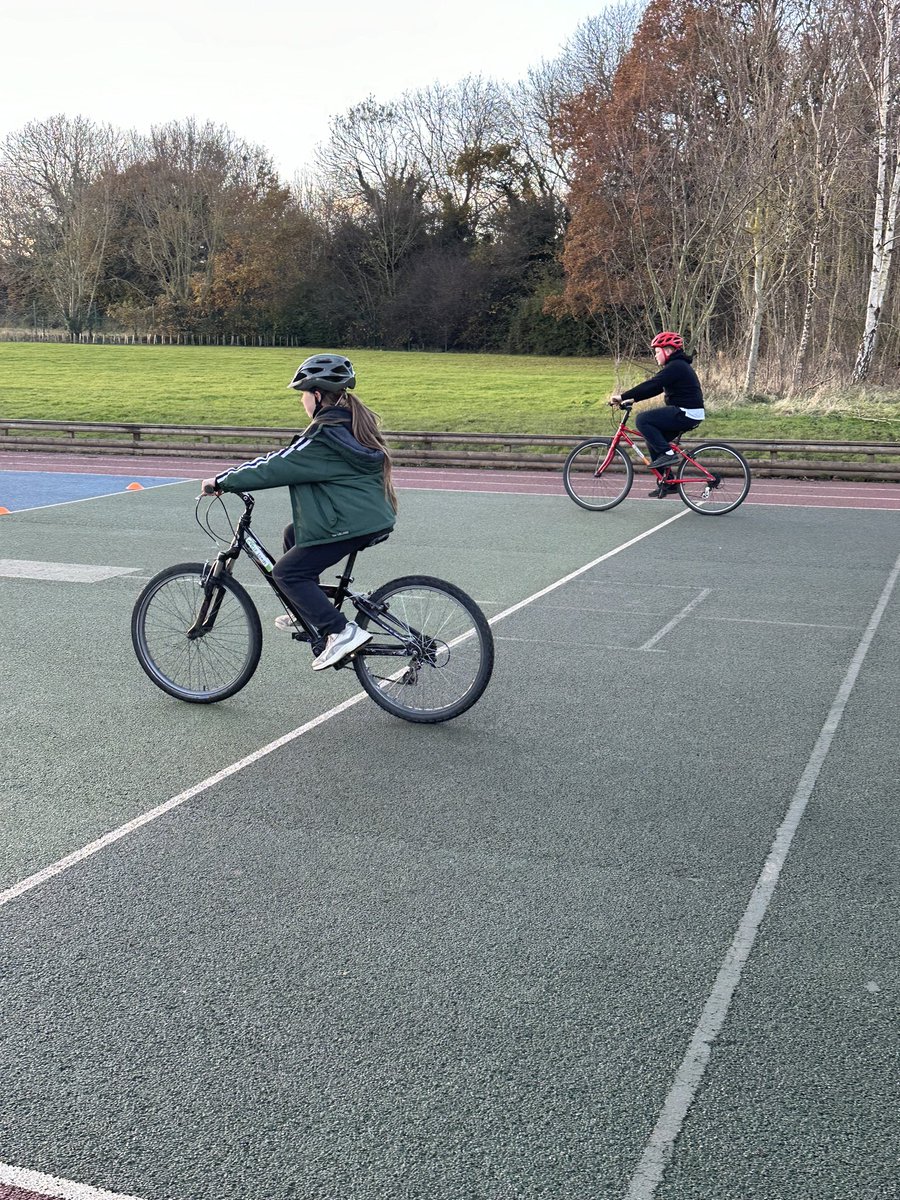 More action from bikeability today with Amethyst class practising their skills. #Copleyopportunity