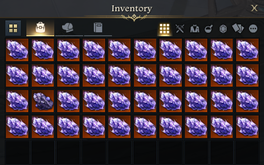 They are all so beautiful and shiny and still none of them is 7/7, greatest rng mech💫 lesson learned to never leave rock as last part of the build #LostArk