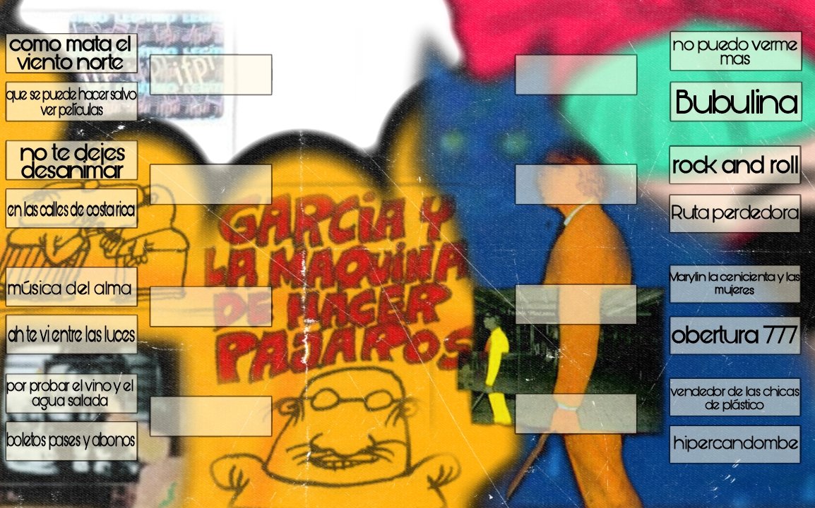 gonzalo_7L's tweet photo. 🔴ATENCION🔴
ARRANCA EL MUNDIAL DE : 
CANCIONES DE LA MÁQUINA DE HACER PAJAROS 🎞️🐈‍⬛🎸🎹
[ Like y Rt así más gente vota ]

✍🏻Y a continuación los cruces 🔜🔜 https://t.co/0EzVacKUEC