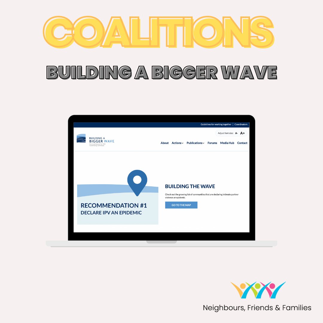 On day 6 of #16DaysOfActivism, we would like to recognize three local coalitions: @OaithDotCa, @OCRCC_ON, and Building a Bigger Wave. These coalitions have a shared goal of working to end violence against women, many working directly with survivors. 🤝
