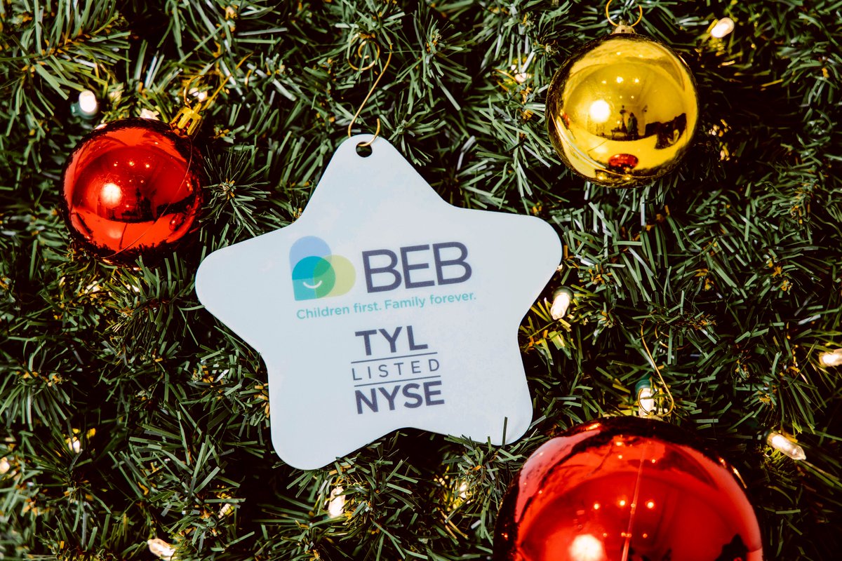 BEB is honored to participate in the @NYSE Global Giving Campaign. Our ornament can be seen at NYSE for their 100th annual Tree Lighting starting today through the holiday season. Thank you @tylertech for choosing BEB as your charity of choice! #NYSETreeLighting