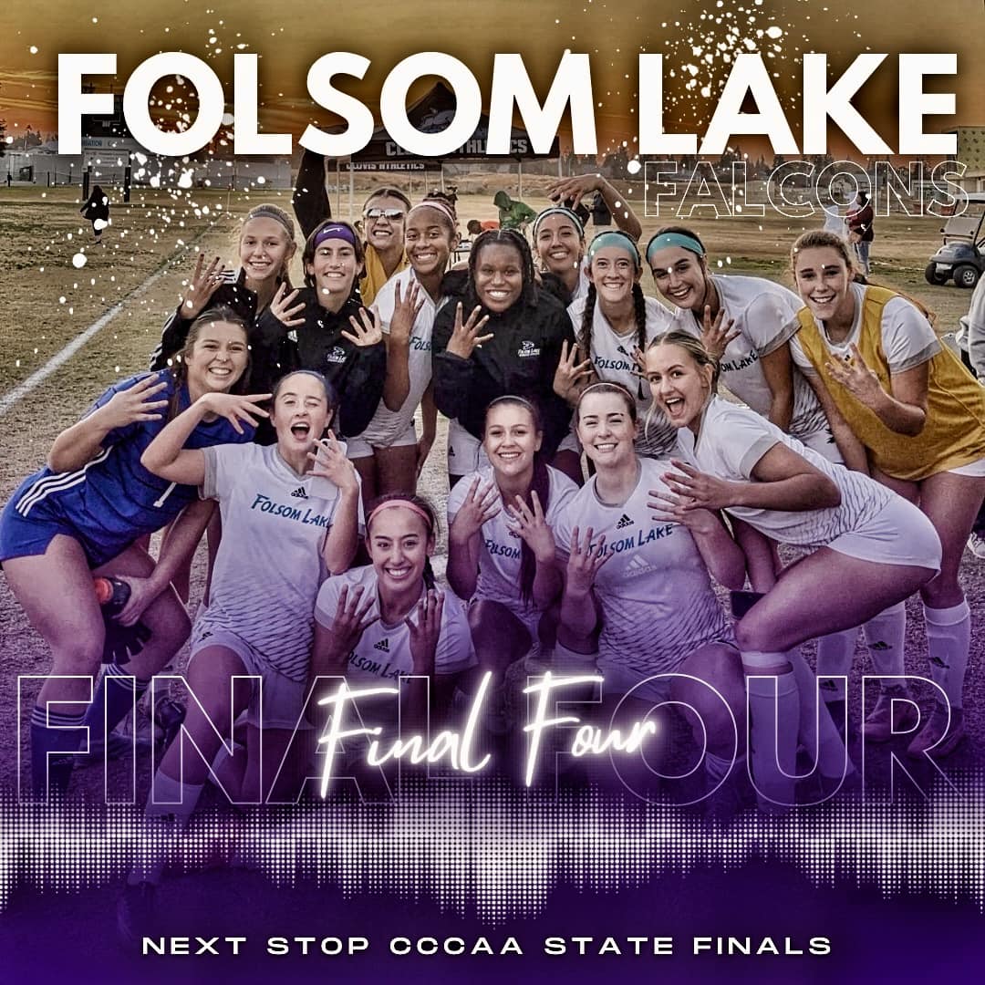 For the 3rd time in program history, @Folsomlakews will be 1 of 2 teams to represent NorCal in the 3C2A State Championship! The mighty Falcons will travel to Mt. San Antonio College to take on Chaffey College this Fri., Dec. 1 at 4pm. Anyone up for a road trip? #finalfour