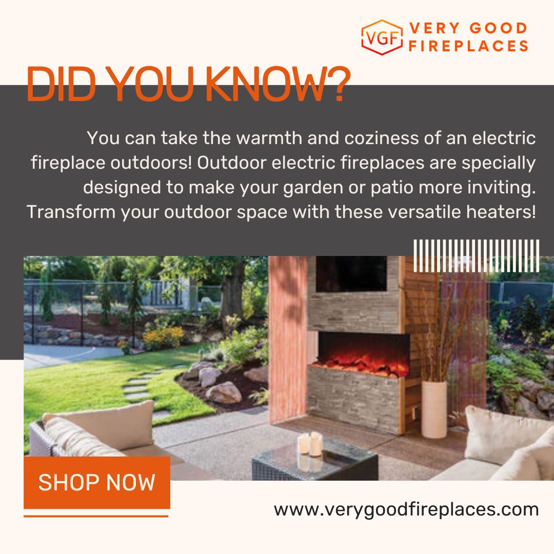 VGFireplaces's tweet image. Did you know? 🤔🔥 Discover how you can extend the cozy vibes of an #electricfireplace to your outdoor space! Outdoor electric fireplaces redefine your garden or patio, making it even more inviting. Elevate your outdoor ambiance with these versatile heaters! 🌿✨ 

#Fireplace