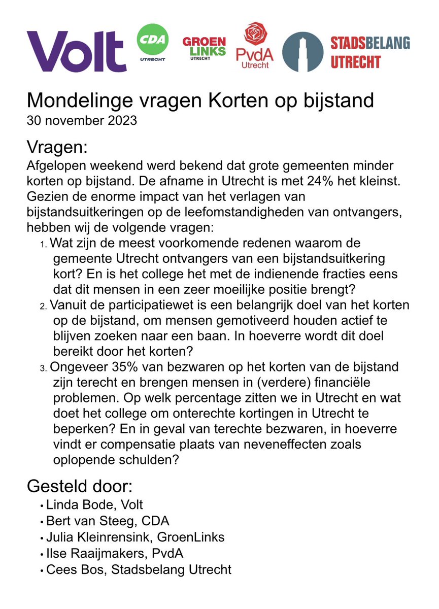 Volt Utrecht tweet media