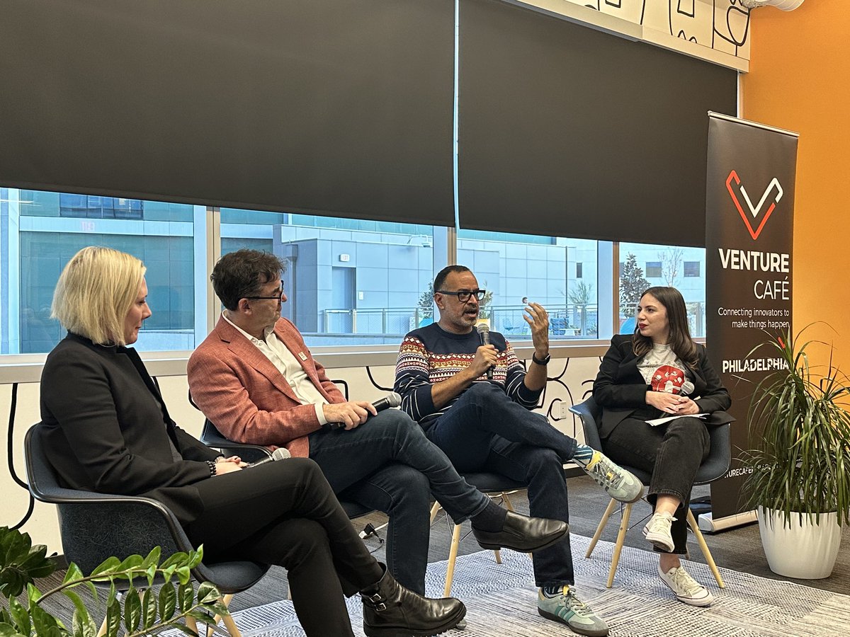 5 years of ⁦<a href="/vencafePHL/">Venture Cafe Philadelphia</a>⁩ is off and running!!  Stop by tonight <a href="/3675/">michelle aldrich</a> Market!