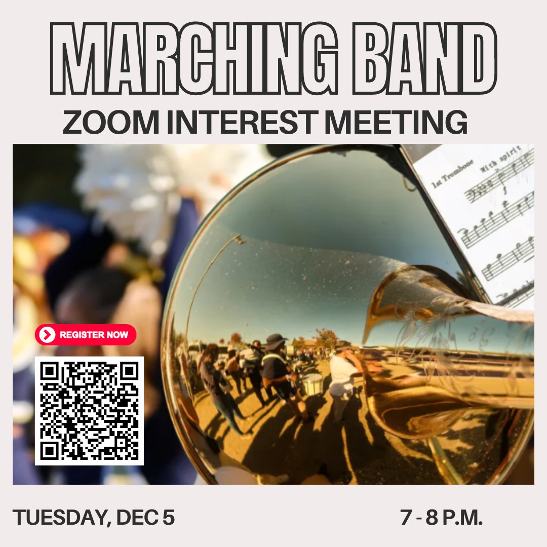 WingateUniv's tweet image. Wingate is adding a marching band in the fall 2024! Join our upcoming virtual information session on Tuesday, Dec. 5 from 7 - 8 p.m. 

Register here: bit.ly/3GlwijN
.
#WingateUniv #LabOfDifferenceMaking #OneDog #WingateNation