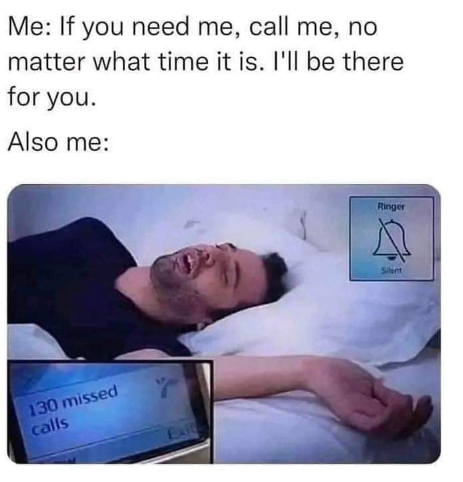 Or don"t call.....🤣