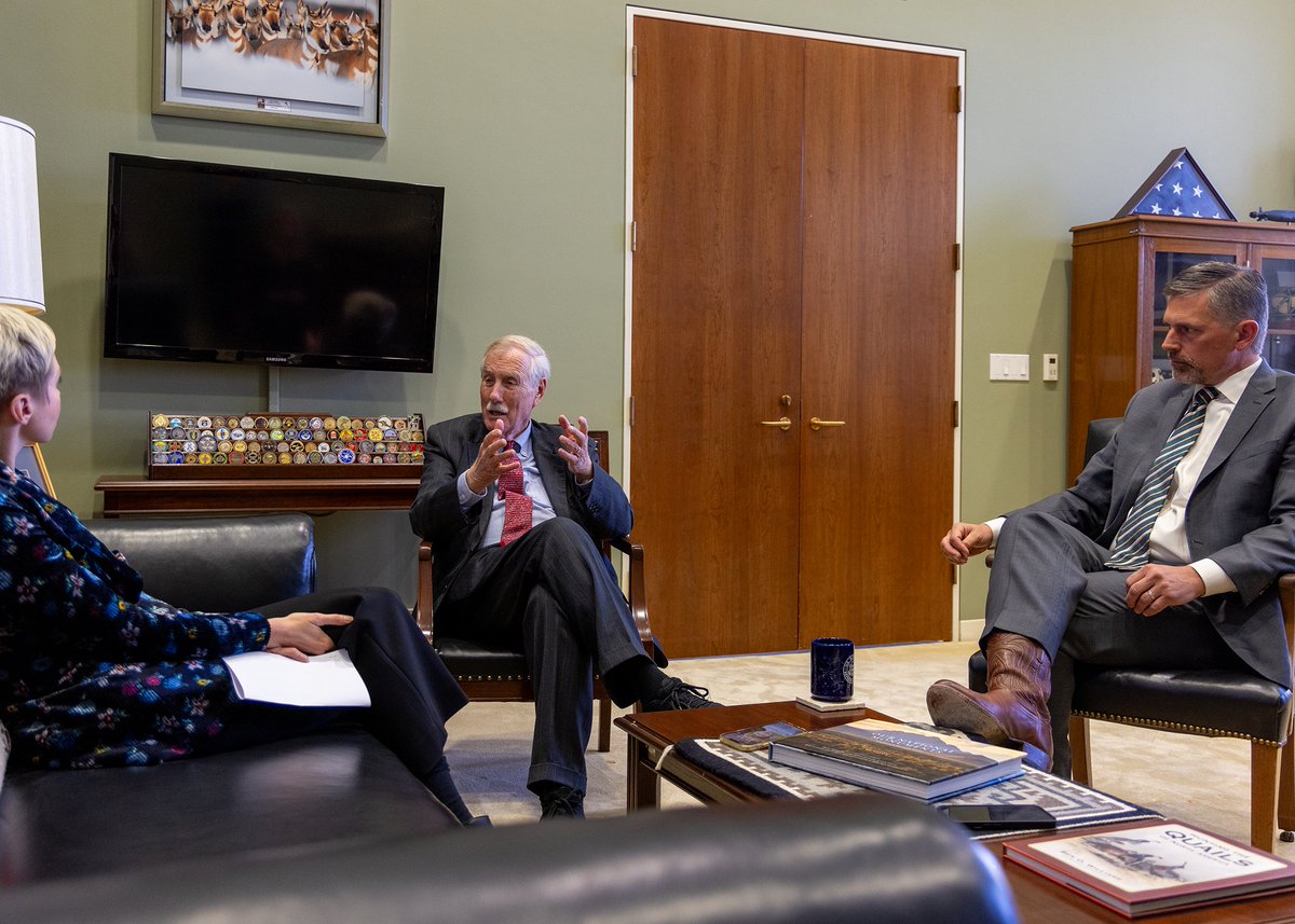 Senator Angus King tweet media