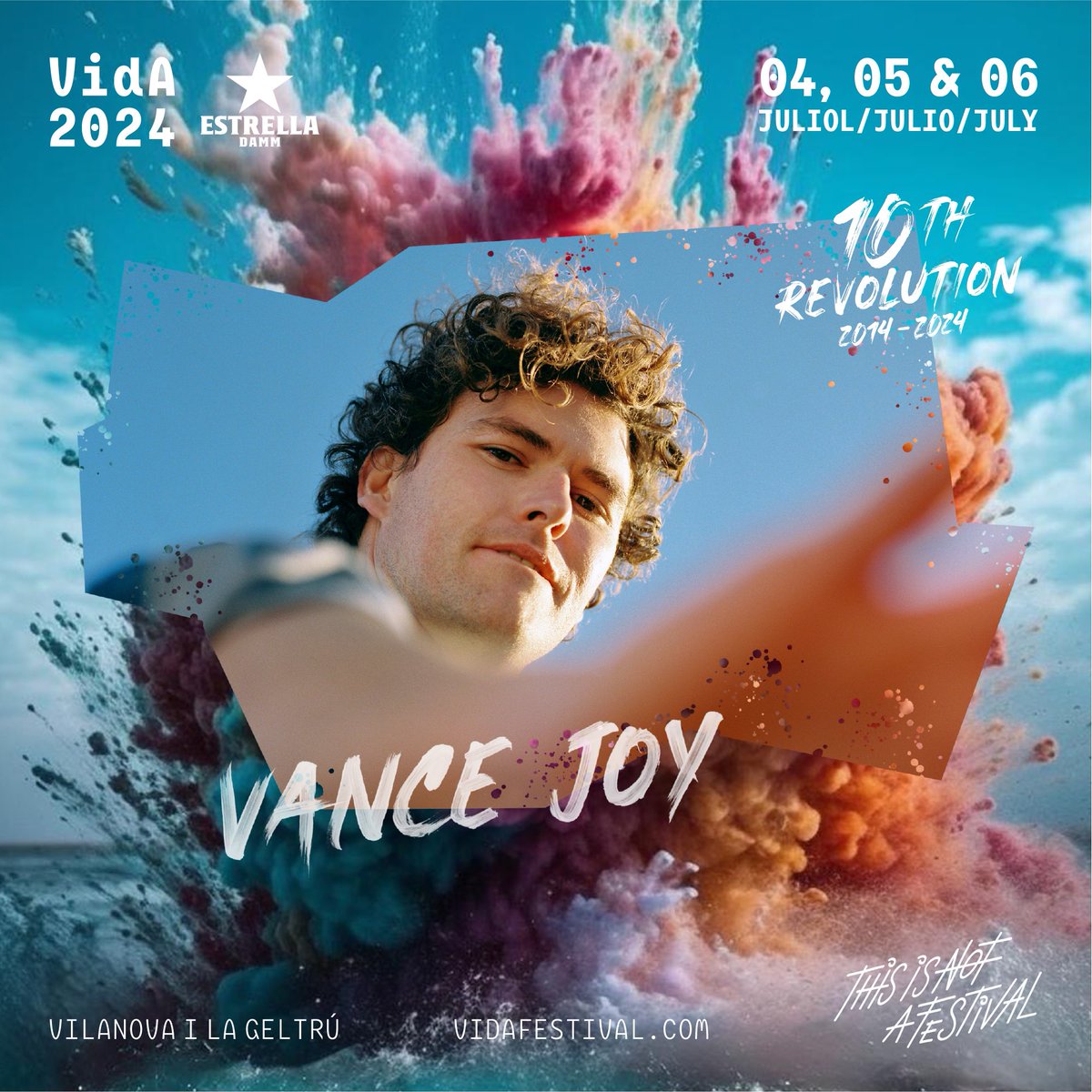 Barcelona ❤️! Stoked to announce my first ever festival performance in Spain @vidafestival July 2024. See you next summer 👋