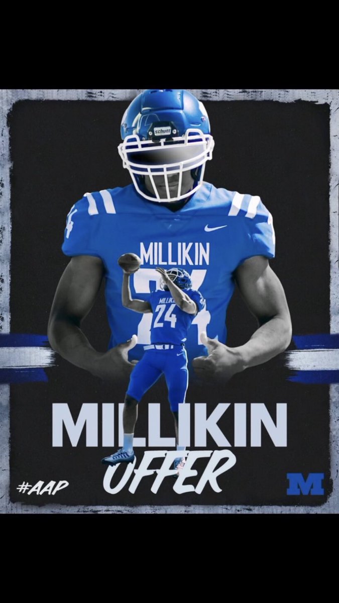 Blessed to receive another offer from <a href="/MU_BigBlueFB/">Millikin Football</a> 🙏 <a href="/One11Recruiting/">One11 Recruiting</a> <a href="/Coachmgreen9/">Mike Green</a> @NE_Ok_HS_Sports