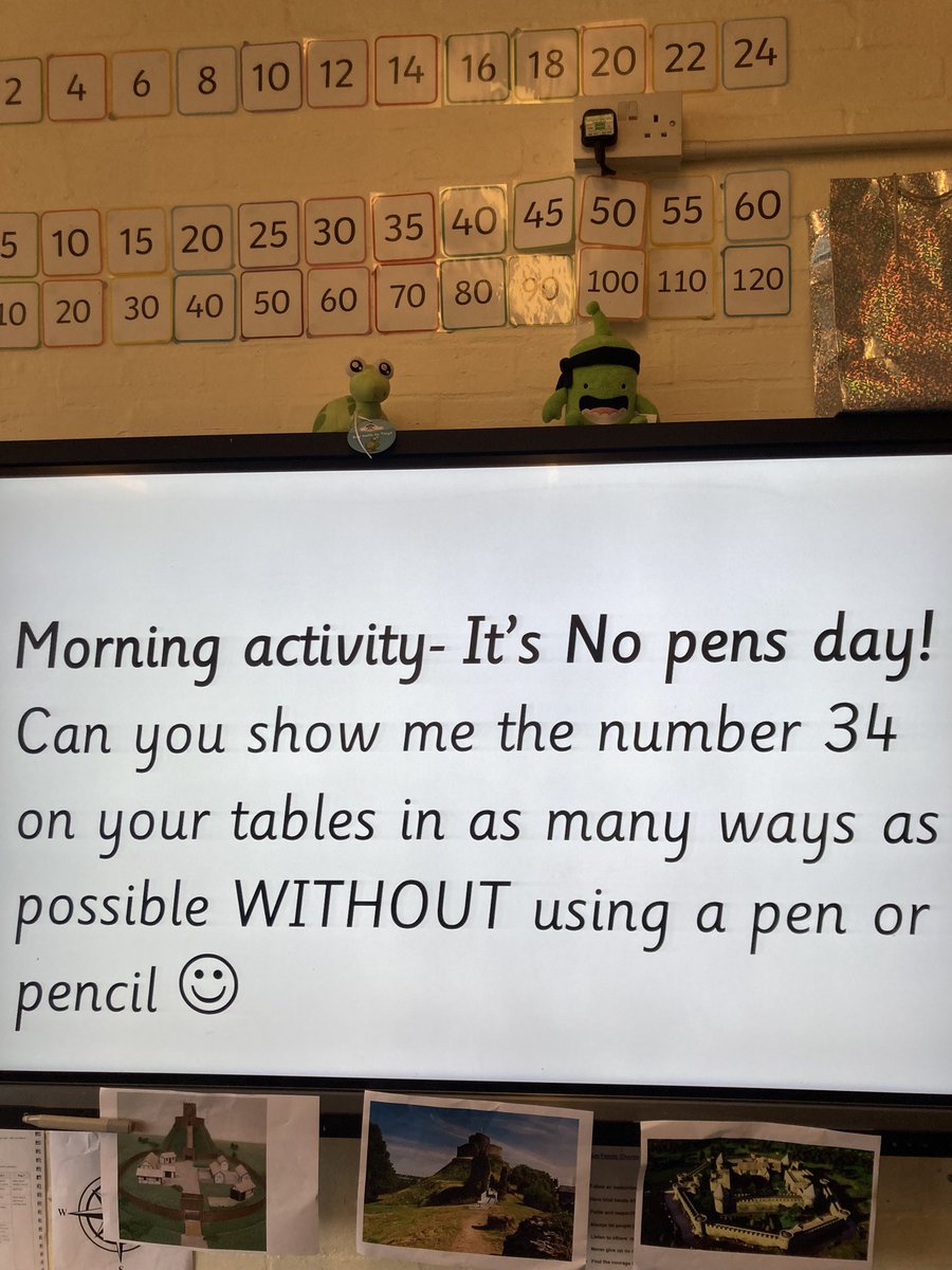 missbhammond's tweet photo. My class loved starting the day with a #NoPens morning activity yesterday. Very impressed with the child who picked paper out the recycling bag to cut out his own dienes. 😂 A wonderful day celebrating learning through speaking and listening. @SpeechAndLangUK #NoPensDay #oracy https://t.co/r3Hjl4Y8OL