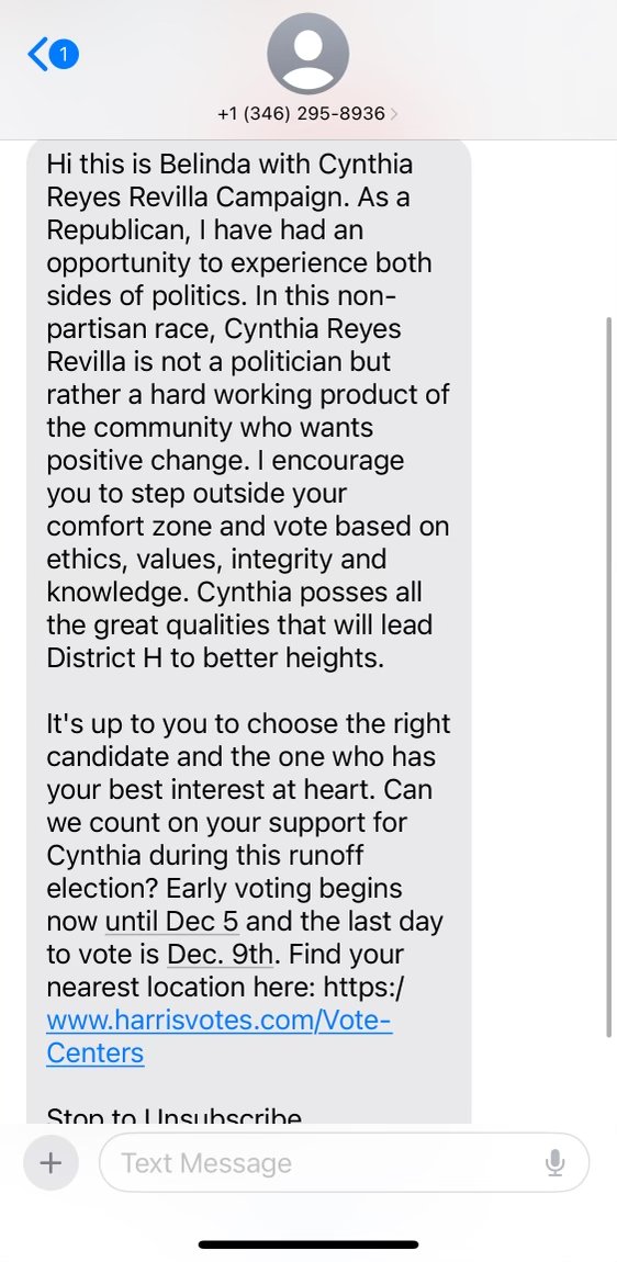 nonsequiteuse's tweet photo. You endorsed @CReyesRevilla. She's now sending out homophobic texts to voters - a well-established pattern for her.
Will you pull your endorsement, or are you OK with nasty attacks like this?
@AdrianGarciaHTX
@SheriffEd_HCSO
@GHDemsClub
@TexRunSisterRun
#HouNews #VoteHou https://t.co/WeAFlsNhDM