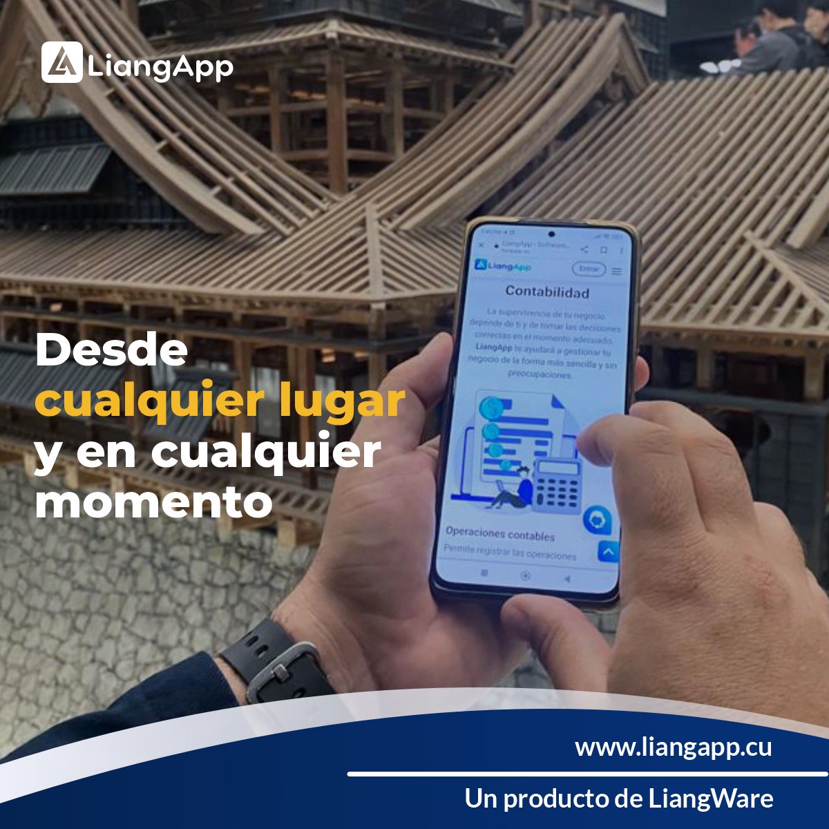 🤩No imaginan la emoción inmensa que tenemos todo el equipo de LiangWare al ver que LiangApp ha llegado hasta Japón😎
Pues sí, nuestro cliente <a href="/Onielcuba/">Oniel Diaz </a> de AUGE pudo seguir su contabilidad y finanzas accediendo e interactuando con nuestro sistema LiangApp. WAO!!!