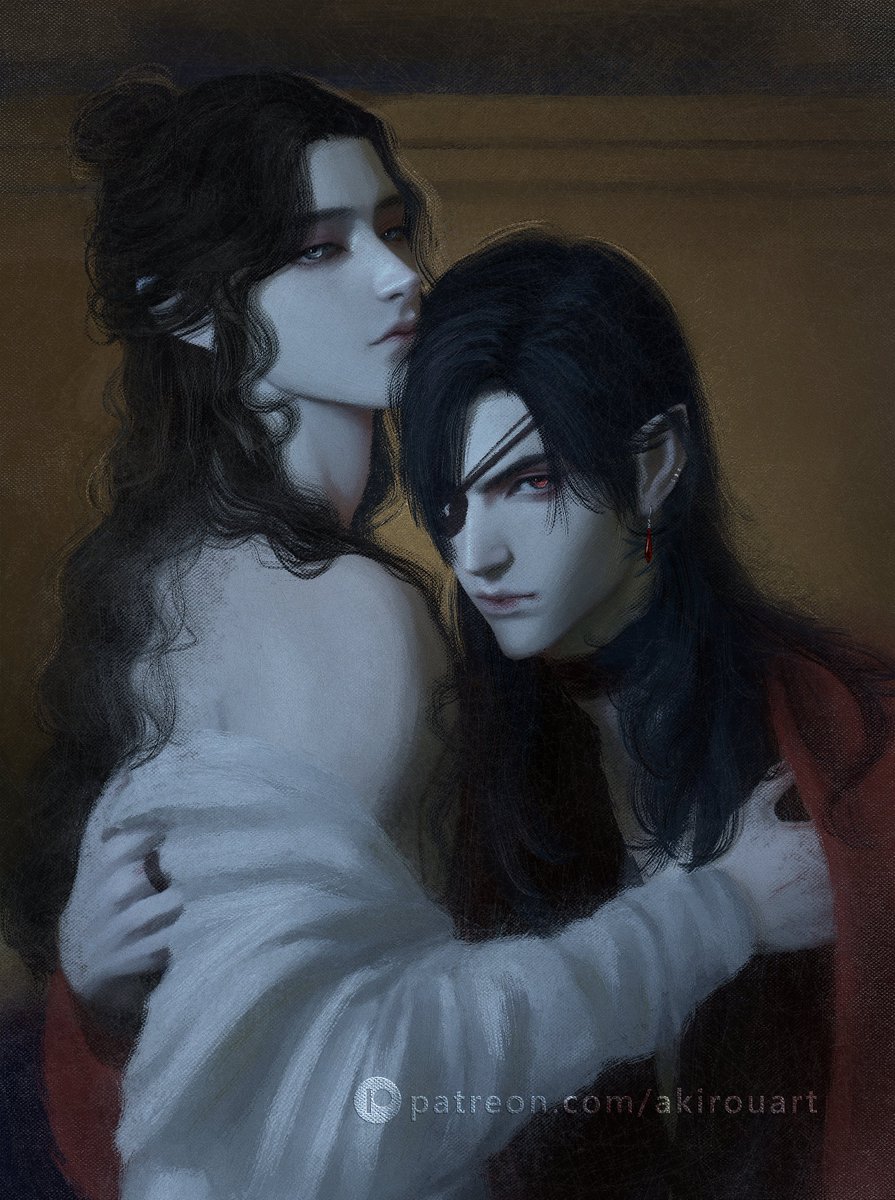 akirouart's tweet photo. hualian vampire AU

#tgcf #天官赐福 #三郎 #谢怜 https://t.co/VkIlp4aLOV